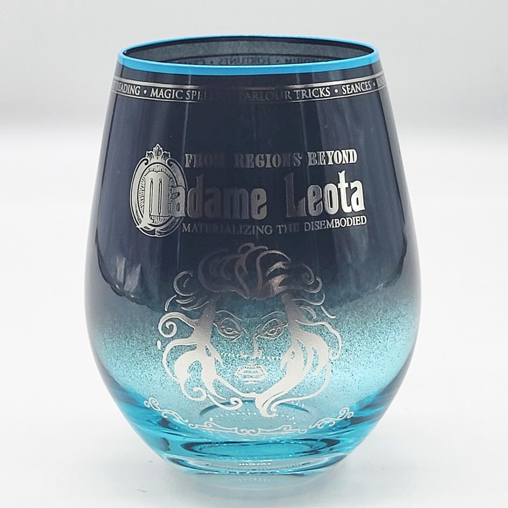 Disney Haunted Mansion Madame Leota Stemless Wine Glass 22 oz Spirit HalloweenVi
